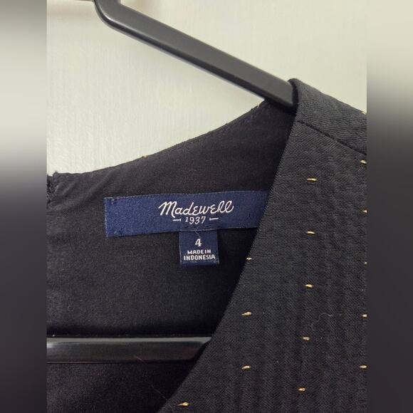 Madewell Nightfall Jacquard Cut Out Sleeveless Dress 4 - Picture 4 of 10